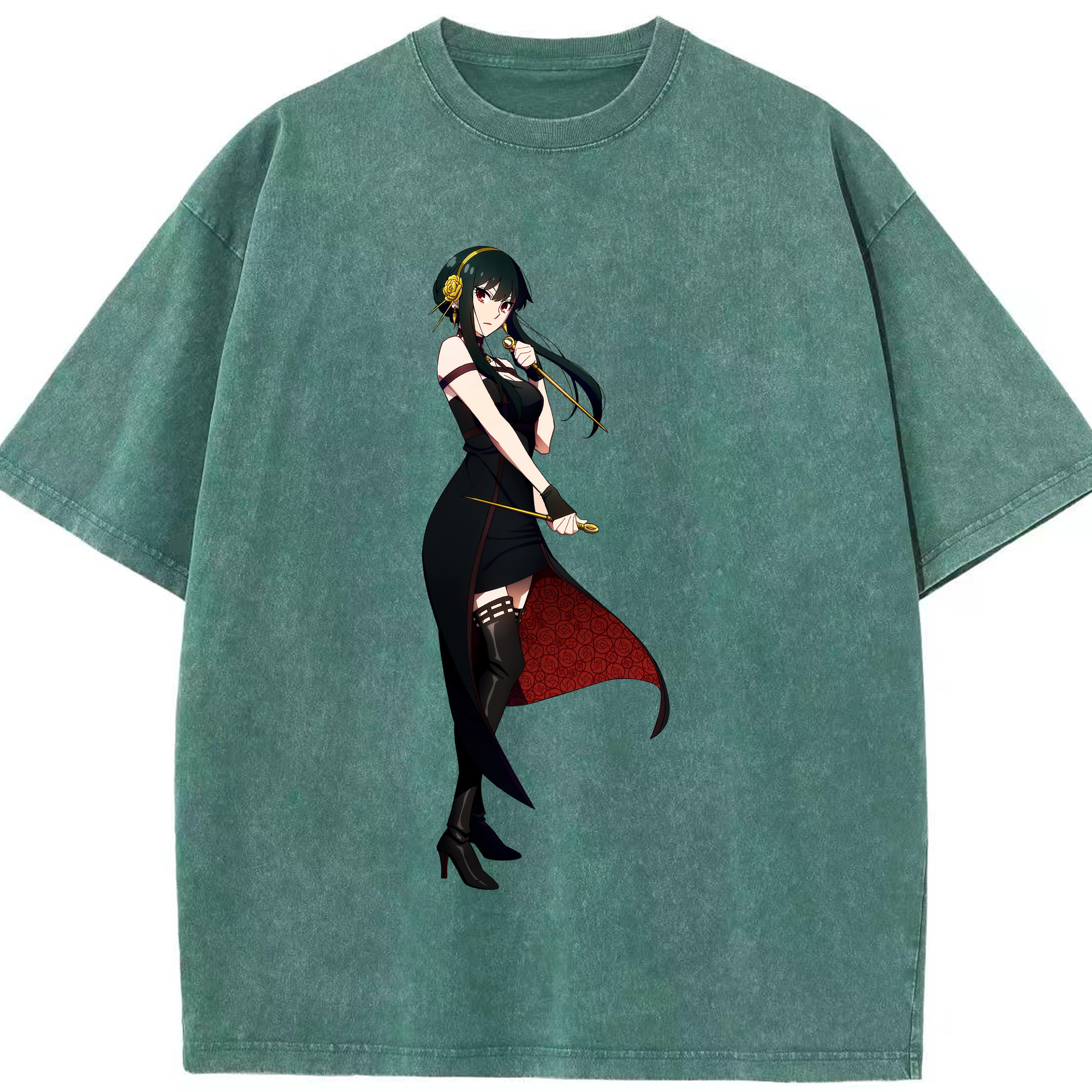 （画像用） SPY×FAMILY间谍家家酒 綿100% ヴィンテージ風 半袖Tシャツ（フロントプリント）